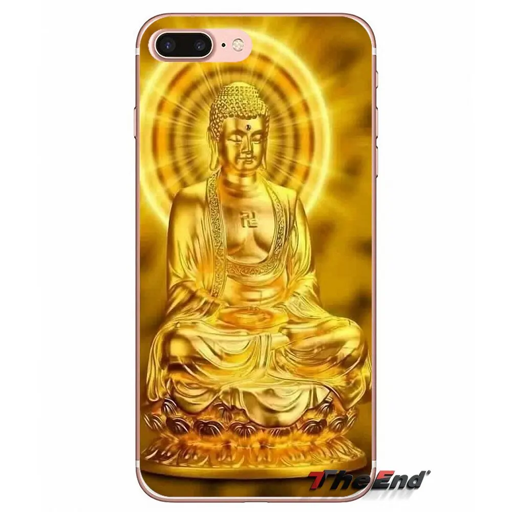 Будда Шакьямуни для iPhone X 4 4S 5 5S 5C SE 6 6S 7 8 Plus Samsung Galaxy J1 J3 J5 J7 A3 A5 2016 2017 прозрачный