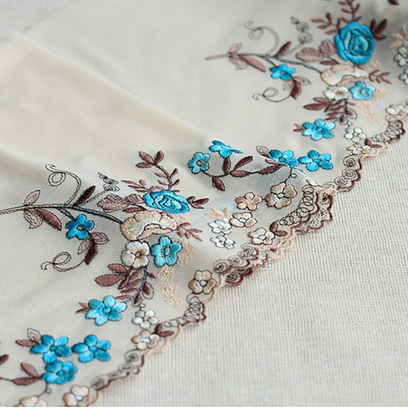 2 ярда/партия кружевная тесьма с вышивкой|Кружево| |