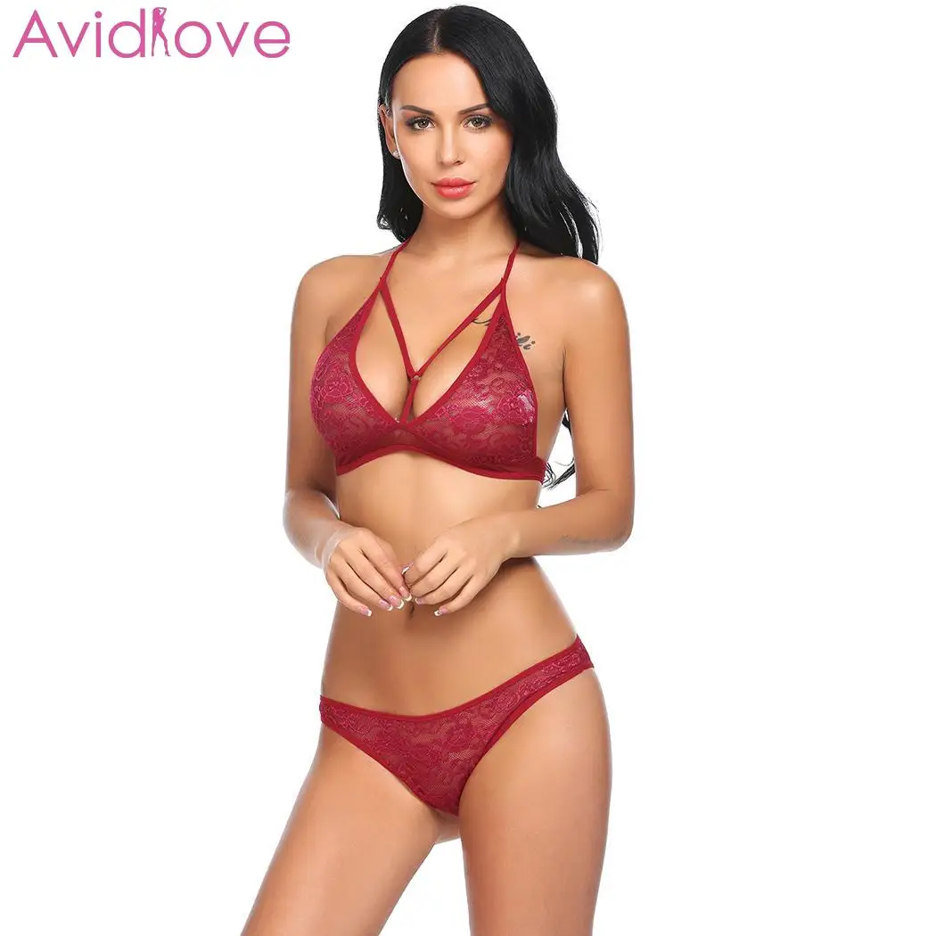 Комплект женского нижнего белья Avidlove кружевное женское нижнее белье с