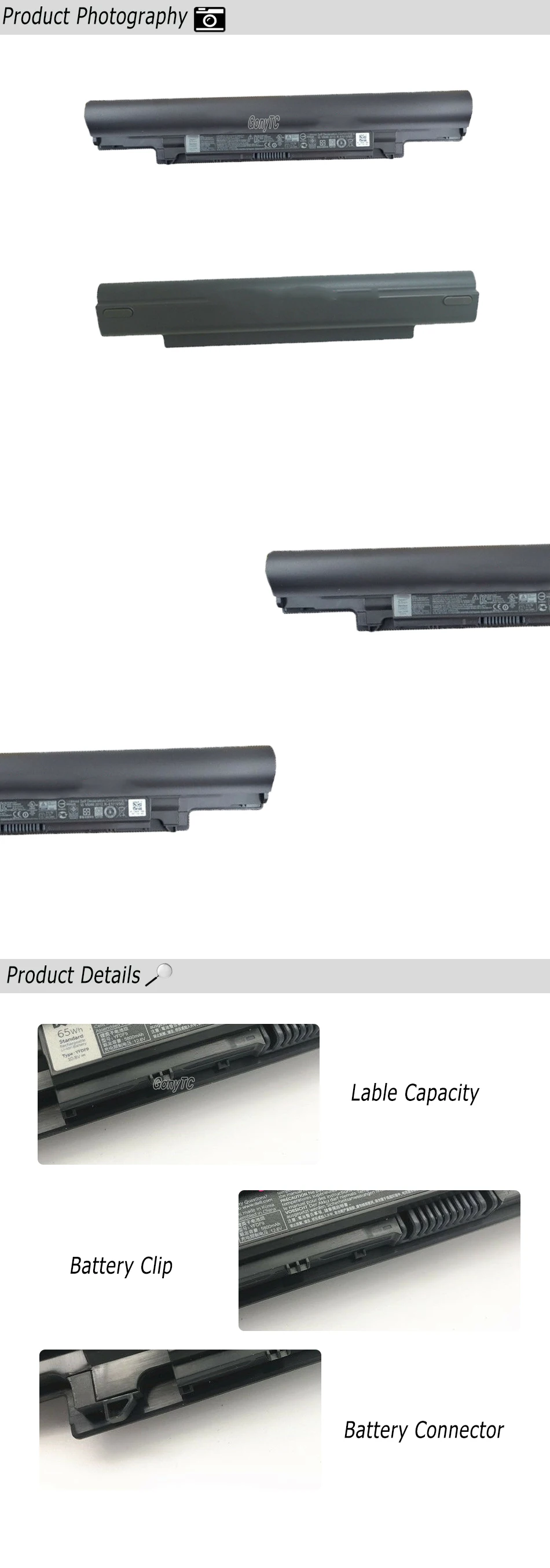 YFDF9 ноутбук Батарея для DELL Latitude 3340 3350 V131 2 серии JR6XC 5MTD8 YFOF9 HGJW8 VDYR8 7WV3V H4PJP 65WH