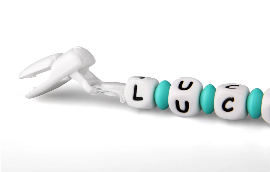 Силиконовые бусины для прорезывания зубов браслет с буквами алфавита детские