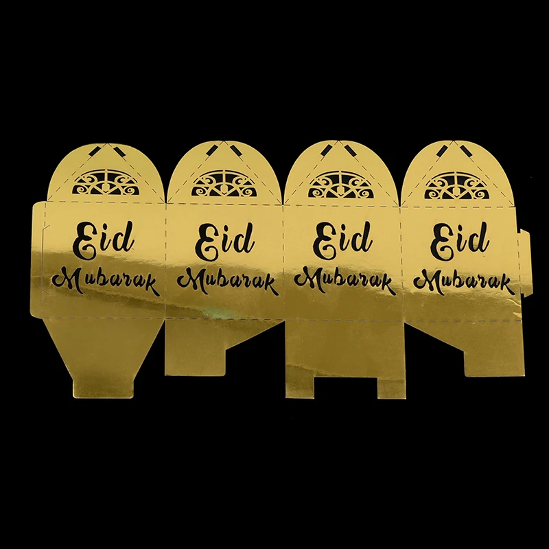 10 шт./лот Золотой Серебряный счастливый ИД Мубарак Конфеты Подарочная коробка