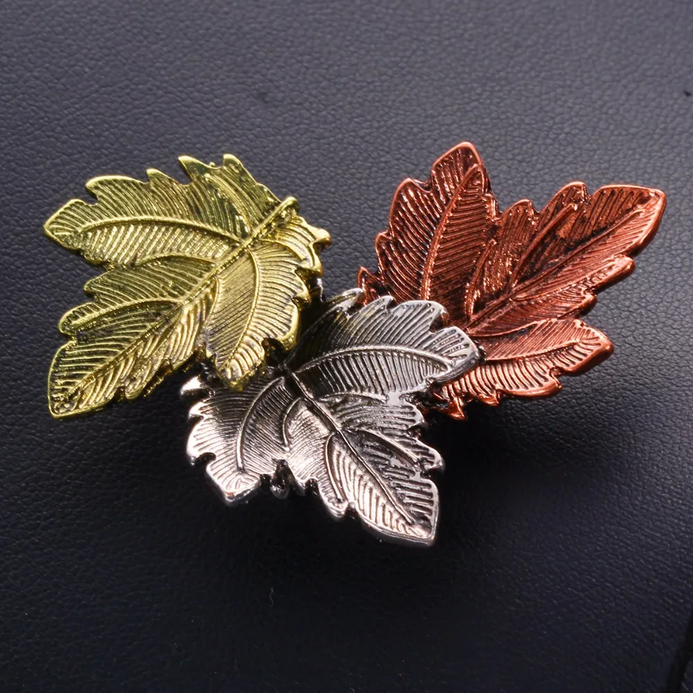 Изысканная мода Листья заколки броши для Для женщин большой 3 цвета цвета:
