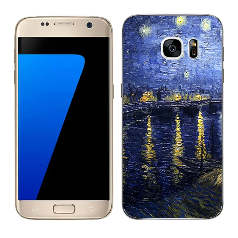 15 Прозрачный мягкий силиконовый чехол для телефона для Galaxy S7 чехлы для телефонов задняя матовая крышка для samsung G930 G9308 покрытым масляной краской Coque - Цвет: 15