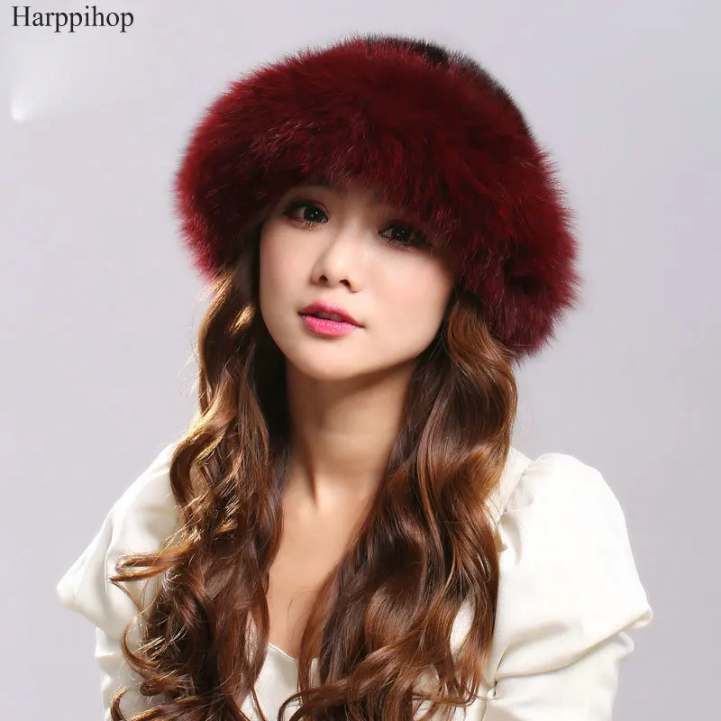 Осенне-зимняя женская шапка из натурального меха норки Русская Шапка от солнца