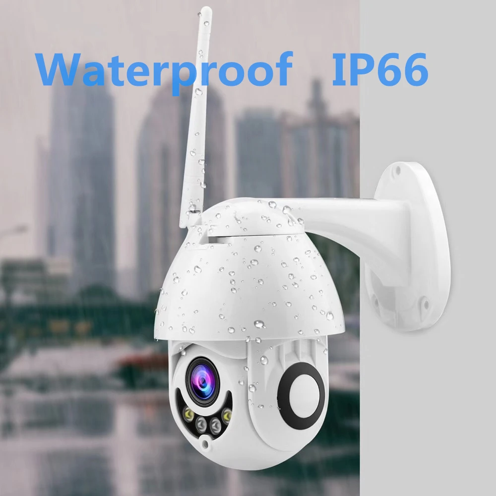 1080P Wifi IP Camera Outdoor Two Way Audio PTZ 5X Optical Zoom Night Vision IR 60M Wireless Security Speed Dome P2P | Безопасность и