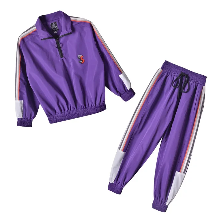 2 pieces set Новинка года; Детский костюм для джазовых танцев для мальчиков; Одежда для танцев в стиле хип-хоп детская одежда для соревнований уличных танцев для девочек; DWY1449 - Цвет: 2 pieces set