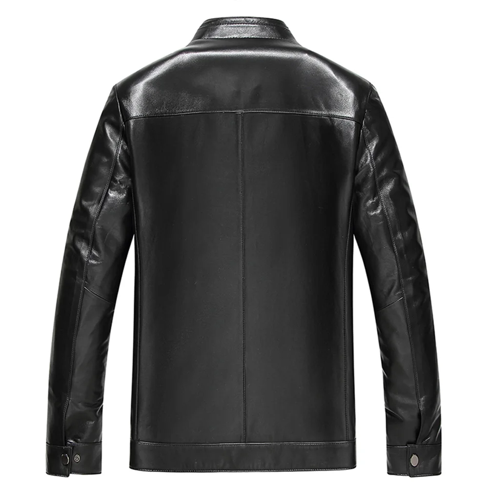 Куртка мужская из натуральной овечьей кожи модная верхняя одежда Весенняя