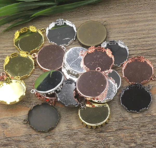 Разноцветная круглая подвеска в виде короны пустые мерки из смолы рамка с петлей