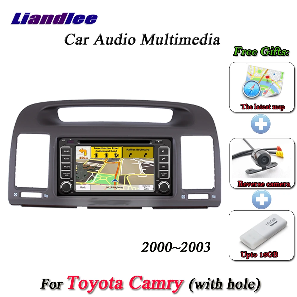 Liandlee Android система для Toyota Camry 2000~ 2003 с отверстием Радио BT dvd-плеер рамка gps Navi Карта Навигация экран мультимедиа