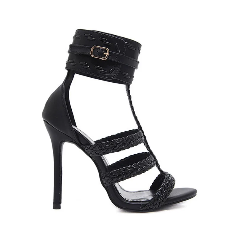 Lffz/2018 пикантные женские босоножки из искусственной кожи на тонком высоком