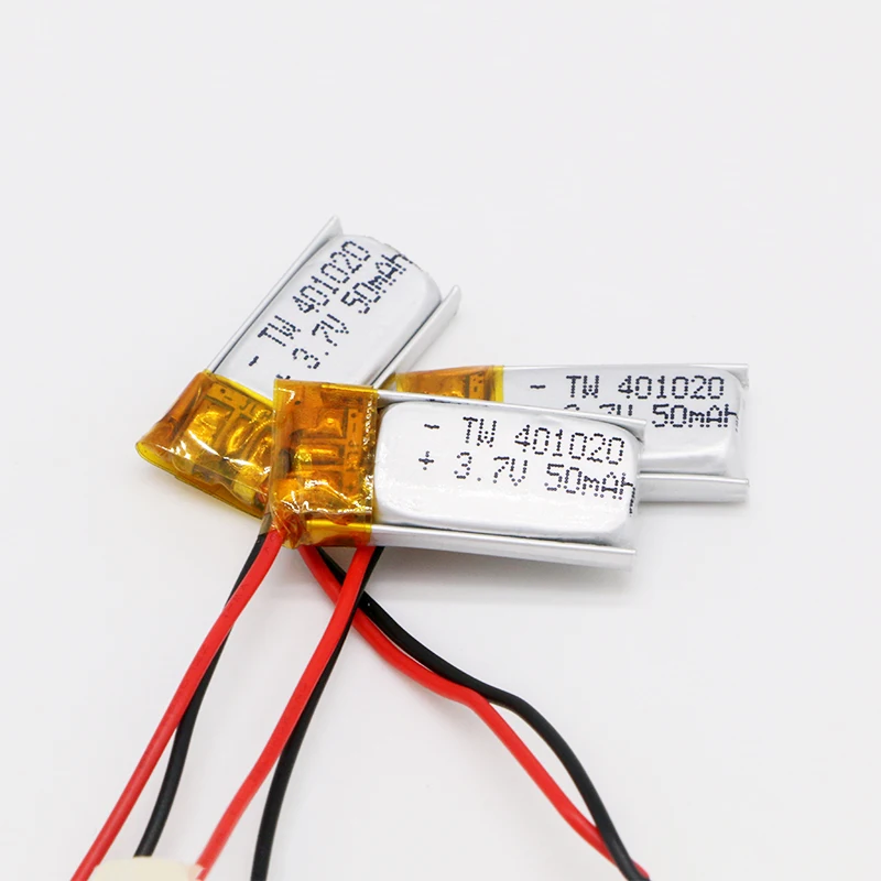 Маленькая емкость литиевая батарея 3 7 V 401020 50mah lipo для bluetooth наушники батареи