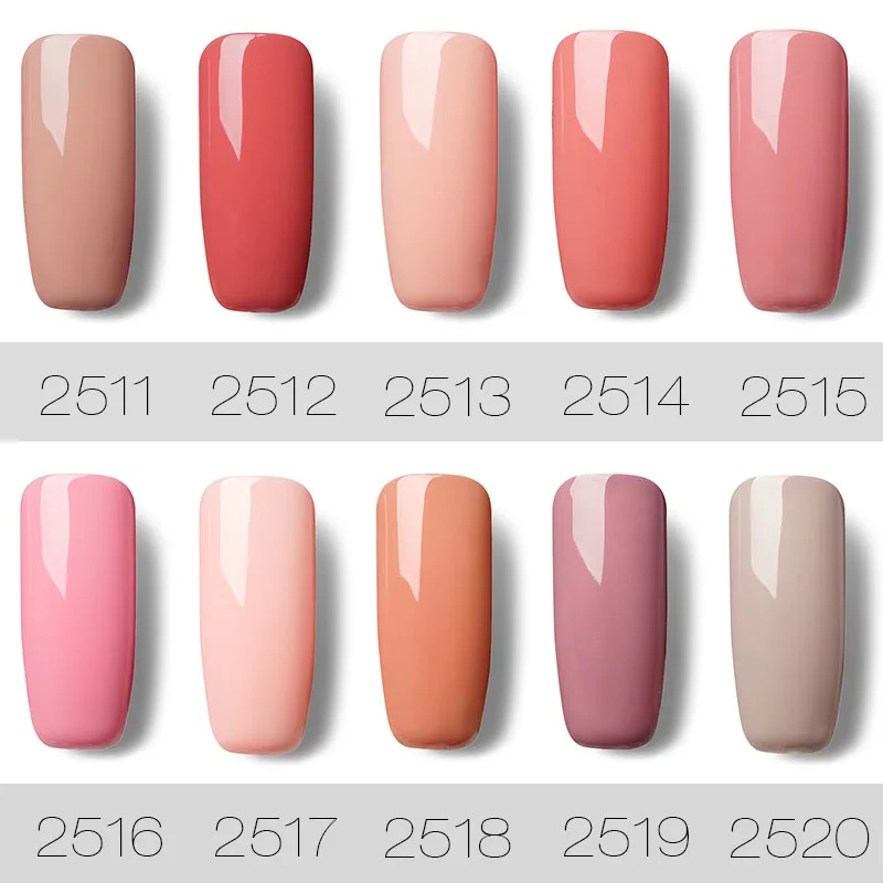 Гель-лак ROSALIND для ногтей телесного цвета 7 мл Полупостоянный УФ светодиодный