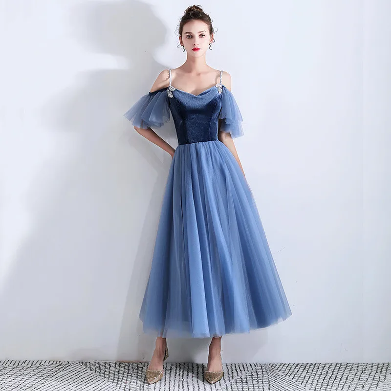 Элегантное женское вечернее платье на тонких бретельках, Qipao, сексуальное, с искусственными кристаллами, Cheongsam, а-силуэт, свадебное платье для невесты