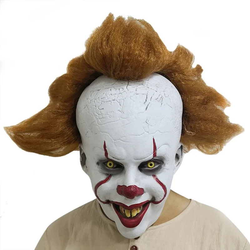 2019 Хэллоуин Stephen King's It: Chapter Two Pennywise клоун косплей маска реквизит латексный