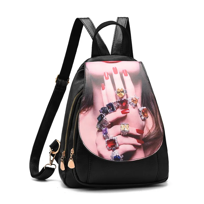 Высококачественные Женские Рюкзаки Дорожные Сумки из искусственной кожи