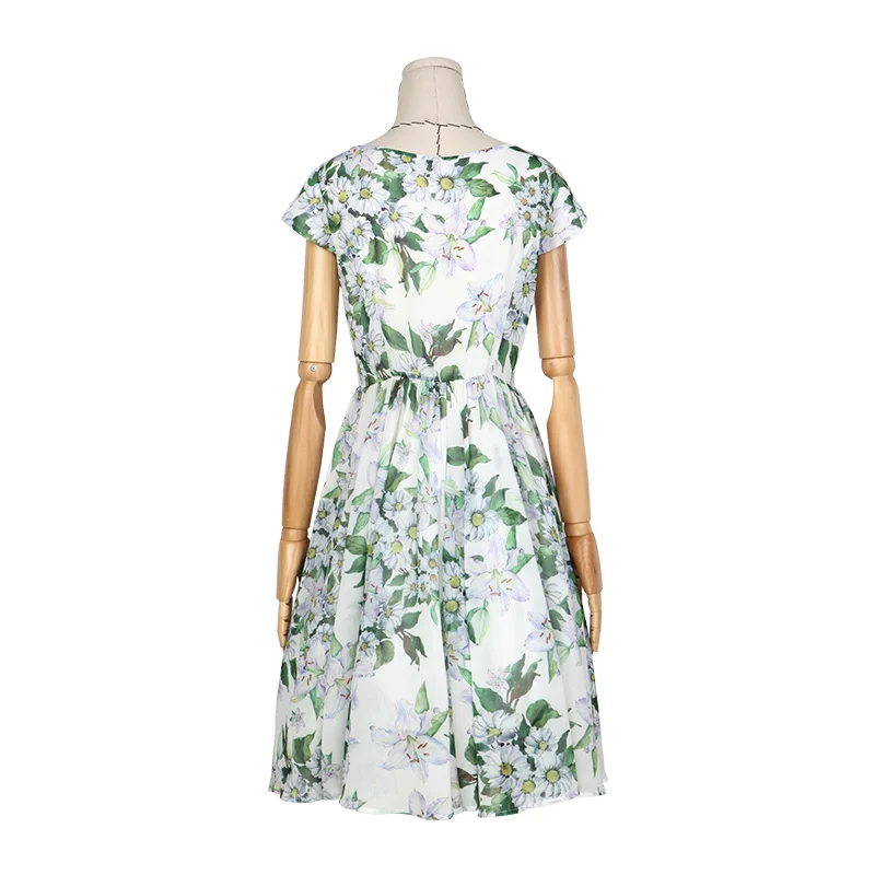 Шифоновое Платье До Колена ARTKA винтажное платье до колена с цветочным принтом и