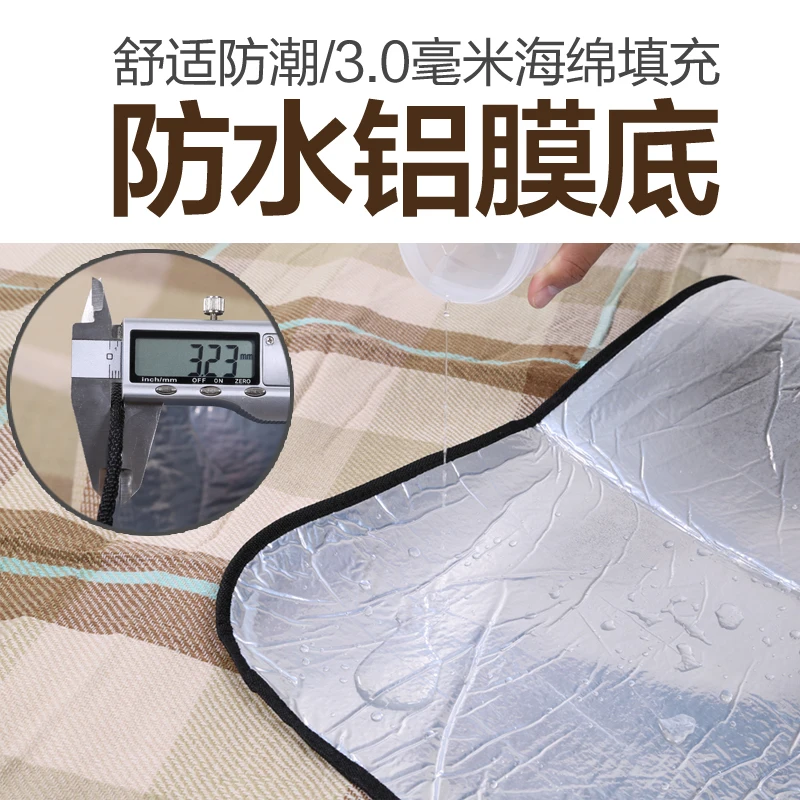 Водонепроницаемая ткань Hewolf для двоих утолщенный Широкий Коврик пикника защиты