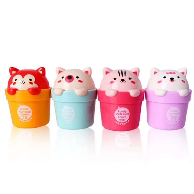 30 мл розовый отбеливающий крем для рук с милым мультяшным котом палитра макияжа