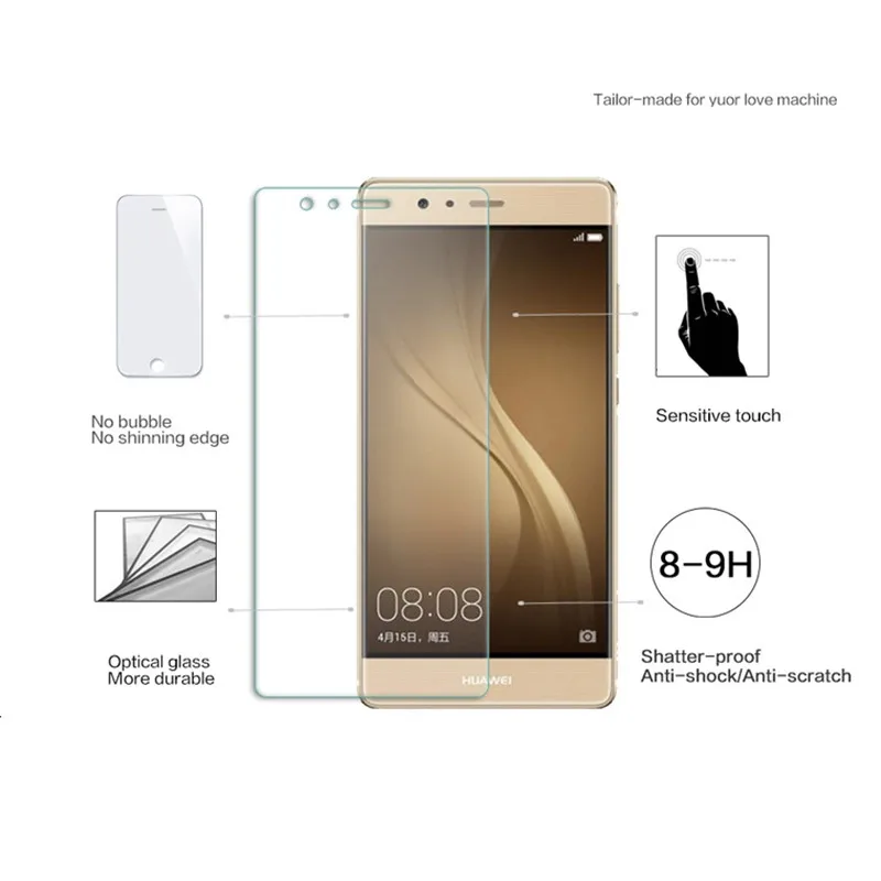 Высокое разрешение закаленное Стекло для Huawei P9 Lite смартфон мобильный телефон P 9