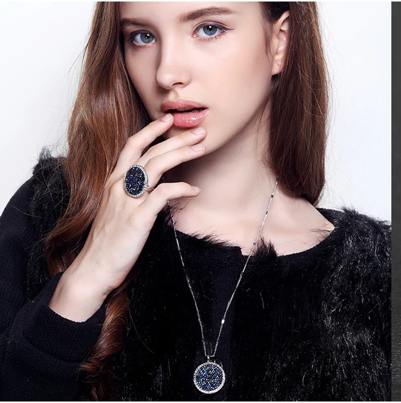 BAFFIN роскошные оригинальные кристаллы от Swarovski Макси круглый кулон ожерелье Серебряный цвет для женщин вечерние аксессуары для свадьбы подарки
