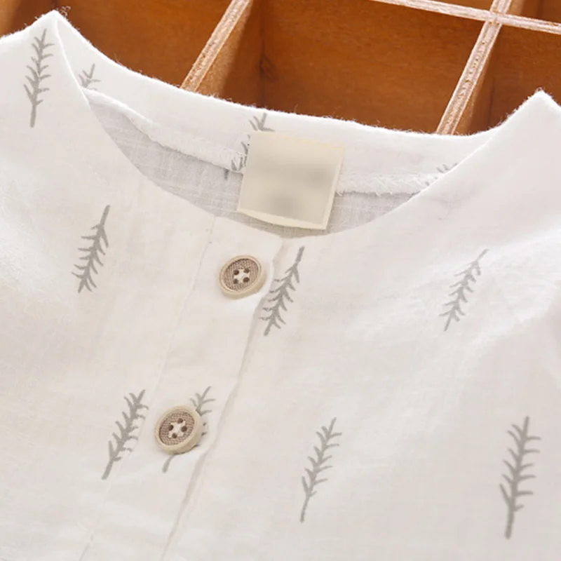 Mayfair Cabin Summer 2019 Boys Clothes 2PCS Kids Clothing for Children Casual Toddler Boy Set Leaf Print T-shirts+ Pants | Детская