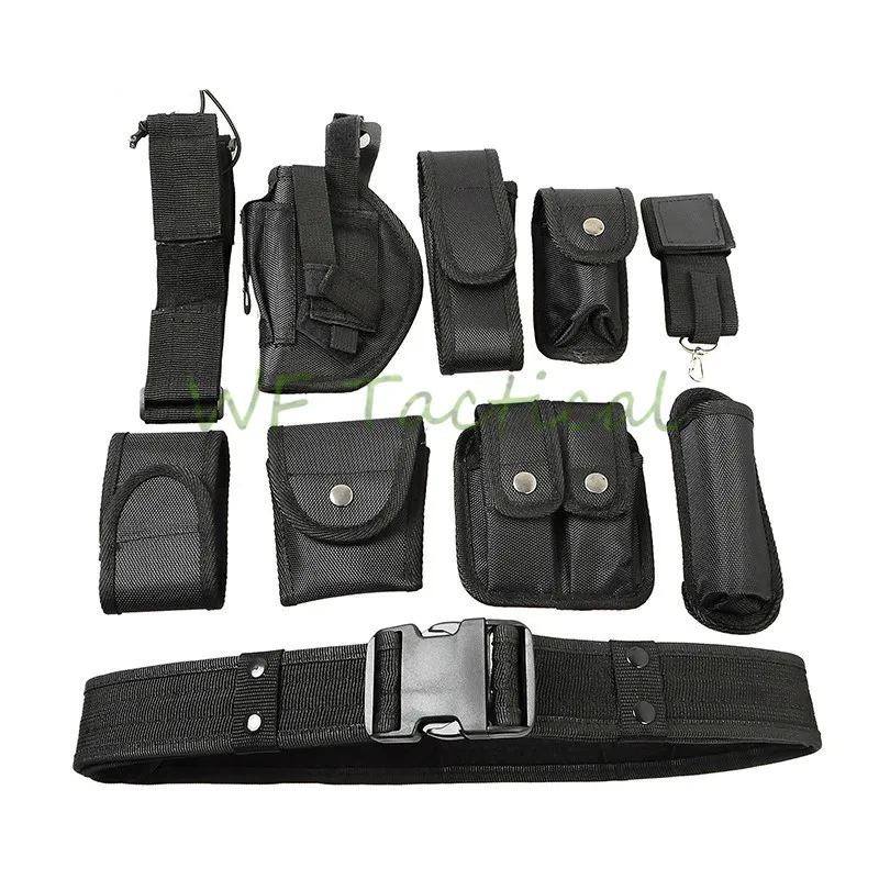 

Tactical Police Duty Belt Multifunctional Security Military Training Polices Guard Utility Kit Duty Combat Belt with Pouchs