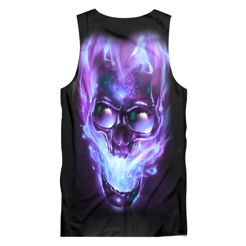 UJWI мужской топ на каждый день с принтом фиолетовый для курения 3D-принтом в стиле