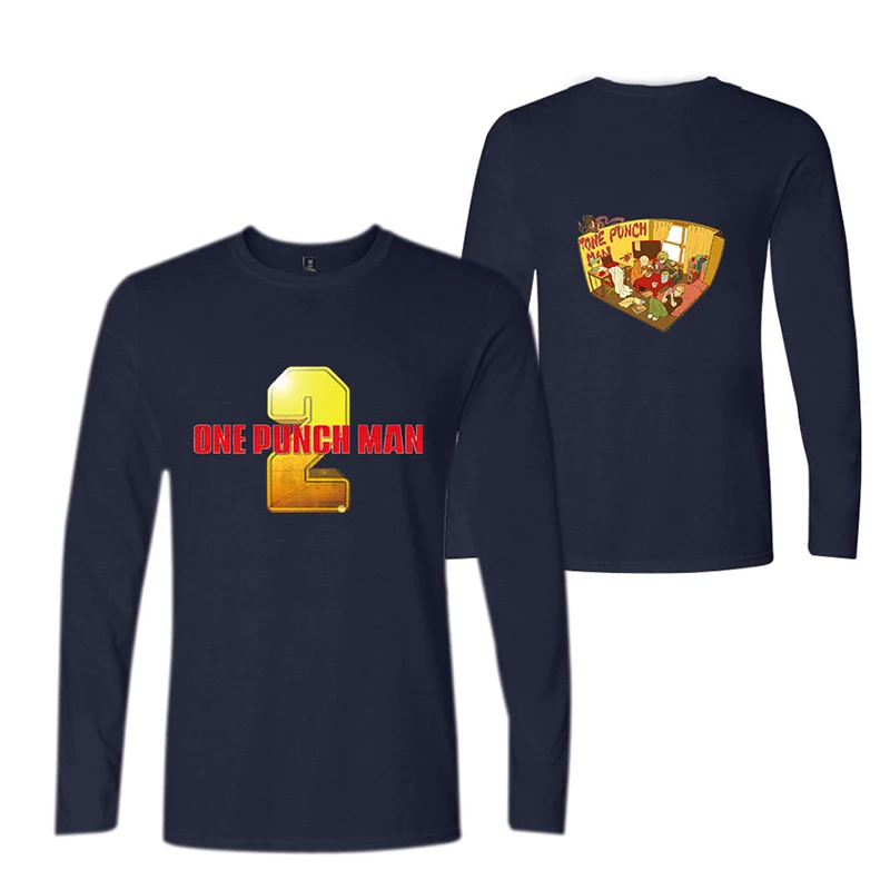 One Punch Man Anime Cartoon T-shirts Sports Fashion Men Women T Shirts Casual Tee Shirt Long Sleeve T-shirt Sweatshirts Tops 4XL | Мужская