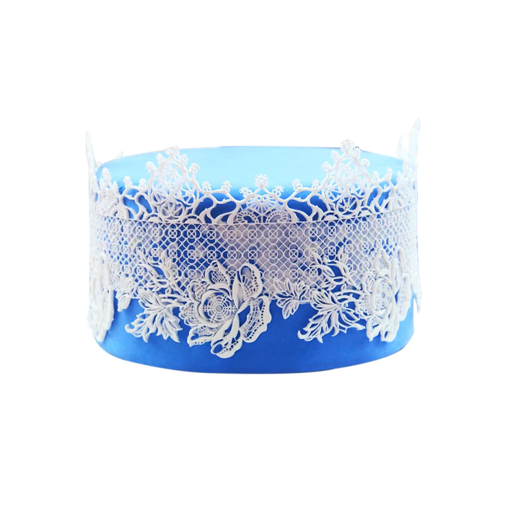 3D Силиконовая Корона кружевная форма шоколадные кондитерские для шоколада