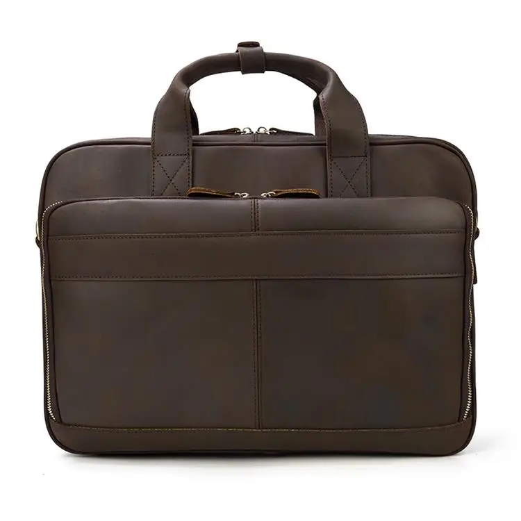 Brown 2 Coffee Brown Luufan Мужская натуральная кожаная сумочка для ноутбука коровья кожа ноутбук деловые сумки Новые популярные брендовые дизайнерские сумки - Цвет: Brown 2 Coffee Brown