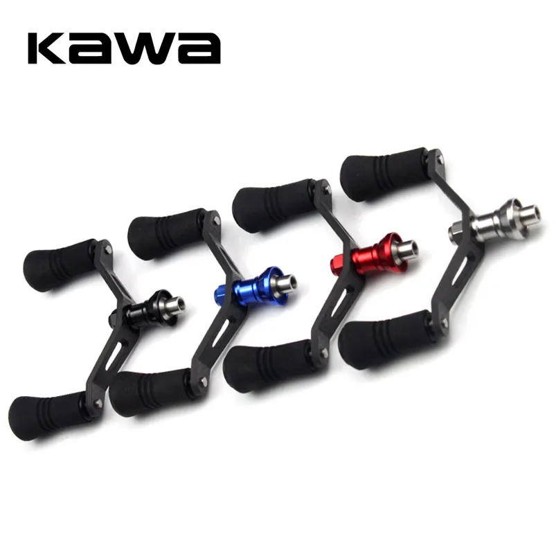 New Fishing Reel Carbon Fiber Double Handles with EVA Knobs, Suit for Daiwa Spinning, Fishing Tackle Accessory