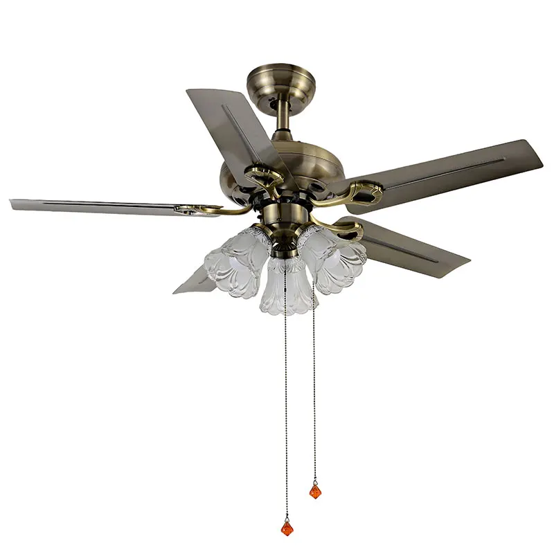 Eusolis Ретро Ventilateur De Indoor Plafond Room Fan потолочные вентиляторы с освещением потолочный