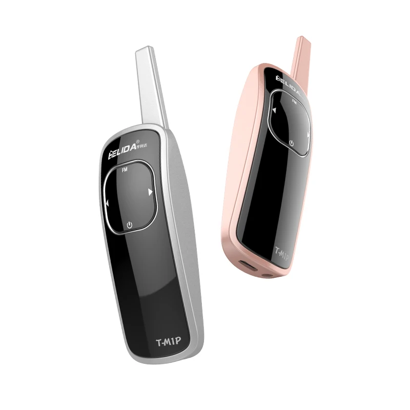 1 Piece 2018 hot selling HELIDA T-M1P uhf mini walkie talkie with FM radio two way radio for Restaurant/Hotel/School