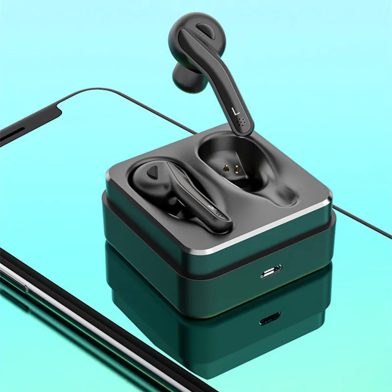 5.0 Really Wireless Sports Waterproof Bluetooth Headset Tws Bring Charge Warehouse Stereo Music Earbud Earphonet With Mic Eh* |