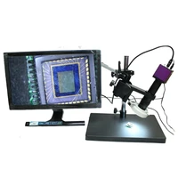1080p hd output hdmi digital industry video microscope camera tf card 60fps camera 180x c mount zoom lensfree swivel bracket