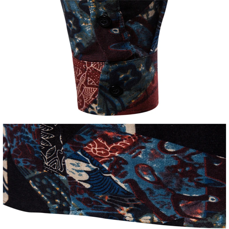 

men shirt 2020 Autumn men flower shirt Fashion casual shirts S M L XL XXL