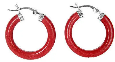 

free shipping lgant Femmes de 925 Sterling Argent Avec Rouge Boucle D'oreille