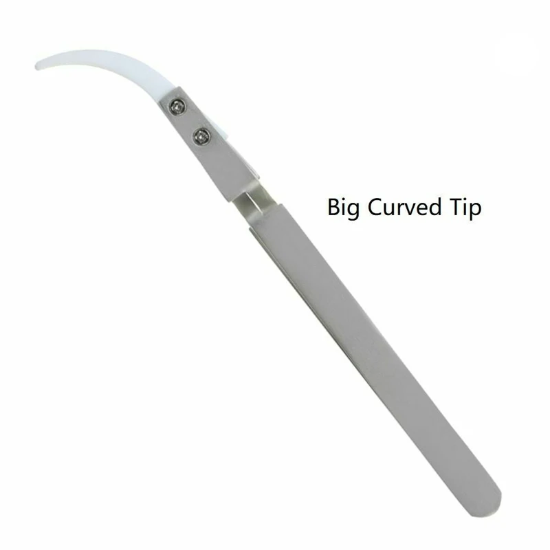 C Антистатические обратные керамические Tweezers электронная сигарета термостойкие проводящие изогнутые прямые пинцеты 1 шт./3 шт - Тип головки пинцета: C