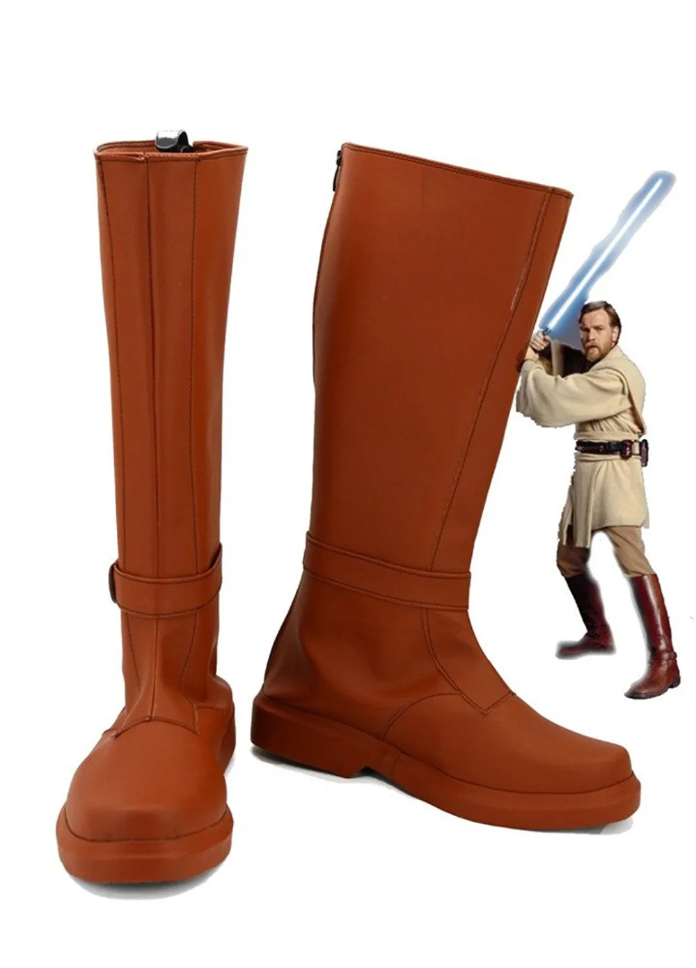 Высококачественные туфли для косплея по звездам обувь рыцаря джедая Оби Вана