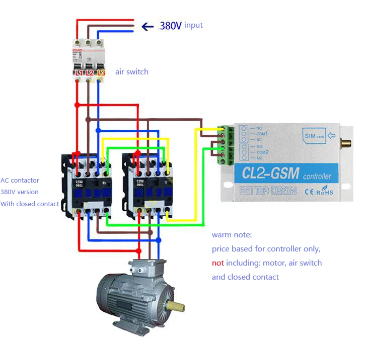 Переключатель контроллера GSM CL2-GSM до 64 авторизованных телефонных номеров для авторизованного доступа к двери, управления воротами
