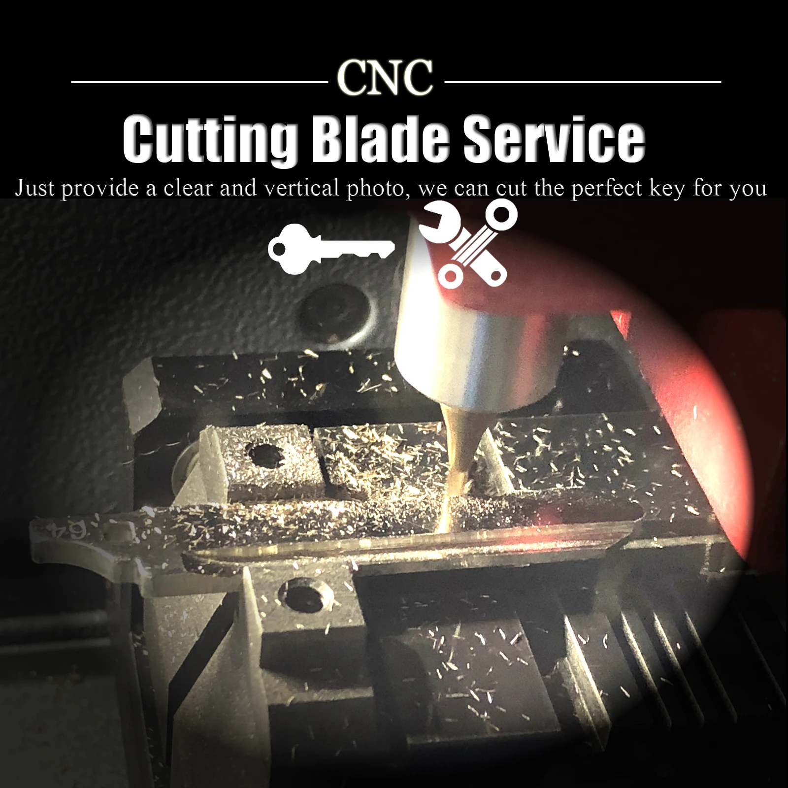 

Extra Fee Service Milling CNC Cutting Blank For Car Key Cutting Blade Copy