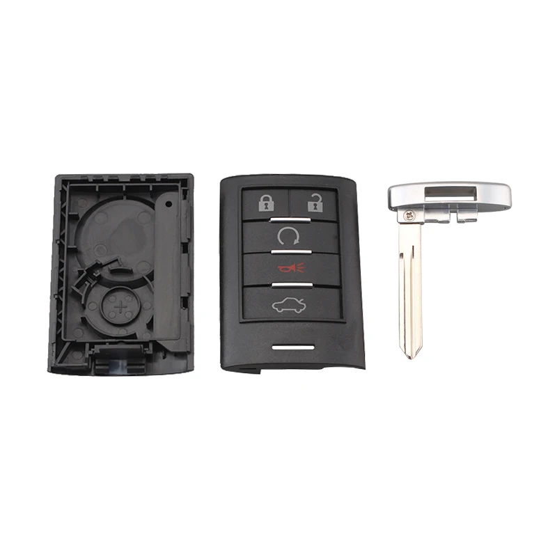 5 кнопок умный пульт дистанционного ключа чехол для записи Fob Cadillac DTS CTS STS XTS 2005 2006
