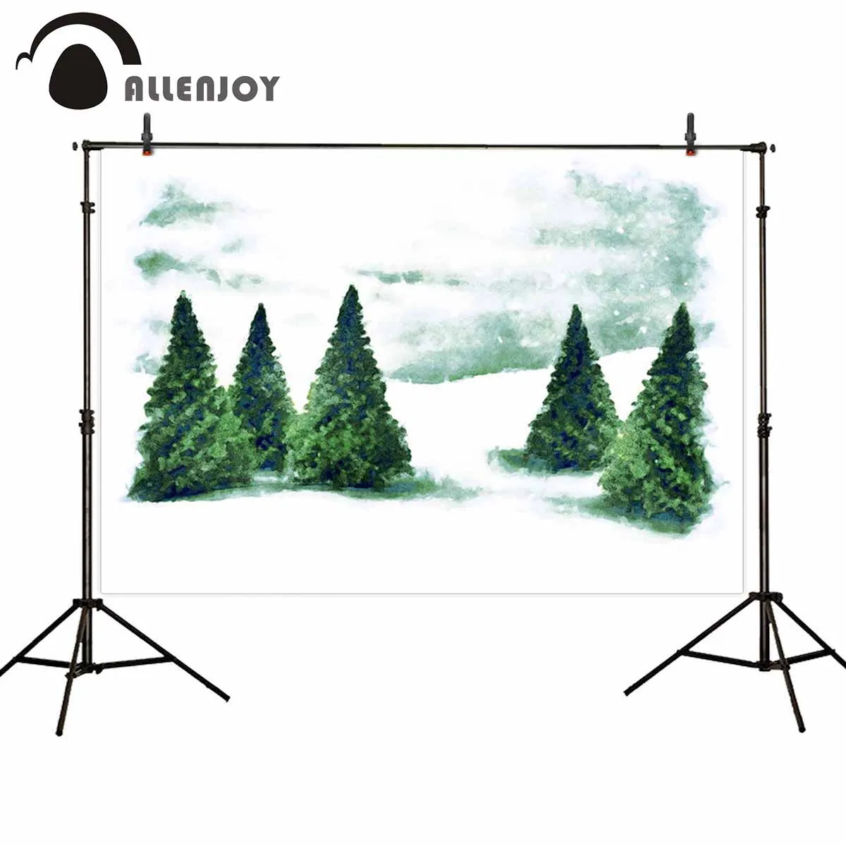 Allenjoy фон для фотосъемки Акварельная зимняя Рождественская елка студийной