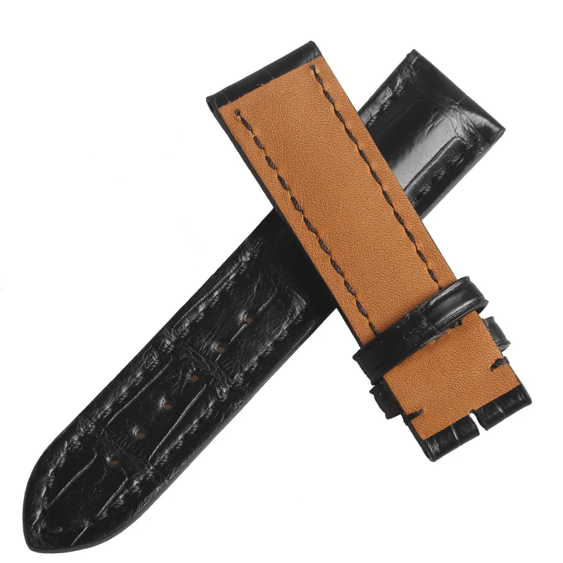 Мужские ремешки для часов WENTULA Breitling из крокодиловой кожи/крокодиловой