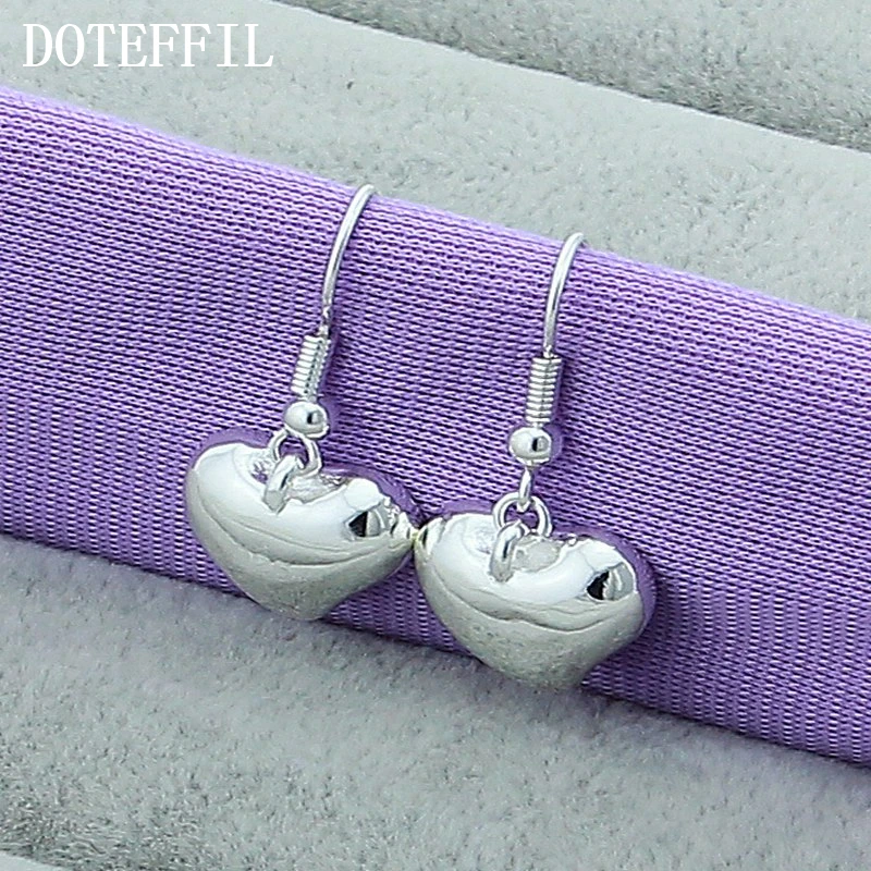 Женские серьги-капли DOTEFFIL из стерлингового серебра 925 пробы с сердцем для свадьбы