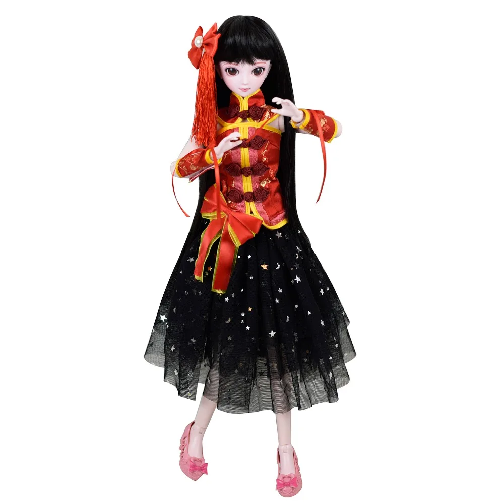 18 "BJD кукла полная 45 см Соединенные куклы китайская девушка розовая кожа
