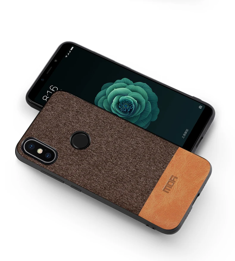 Xiaomi Mi 6x чехол xiaomi 6x задняя крышка силиконовый край ткань Защитный чехол coque capas MOFi xiaomi Mi A2 чехол