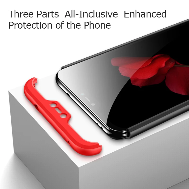 Чехол GKK 360 градусов для Xiaomi Redmi Note 7 6 5 Pro 4x 5A Prime Y1 lite Redmi 6 Pro A2 lite 6A 5A 6 4x полное покрытие корпуса