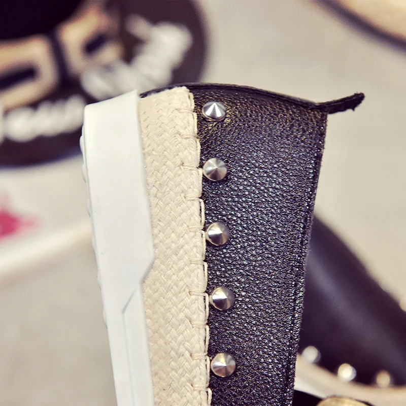 Espadrilles/Женская обувь из натуральной кожи на толстой мягкой подошве лоферы